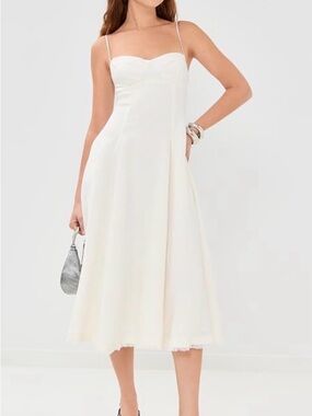 NWOT SIMKHAI Analise Bustier Midi Dress
